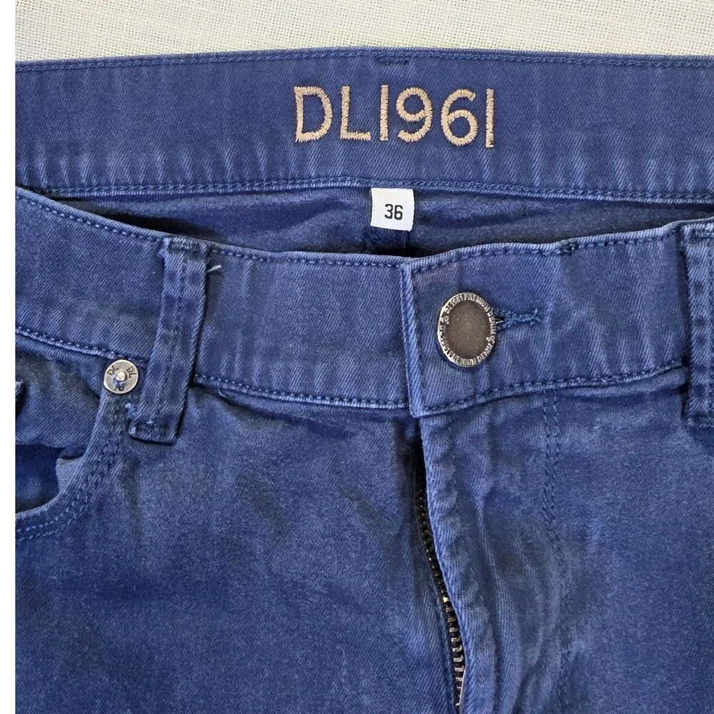 DL1961 Vince Slim Straight Navy Blue XTWILL 360 Comfort Pants Mens 36